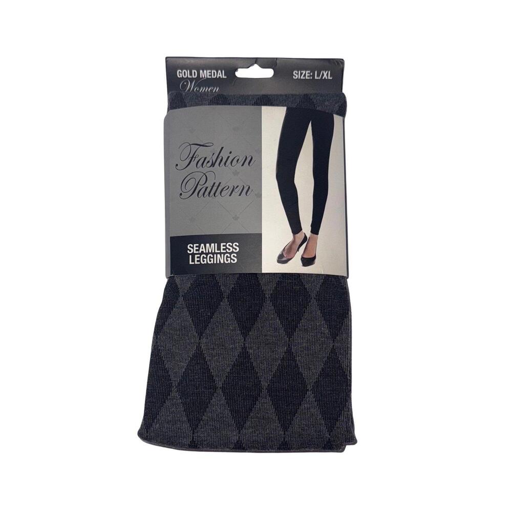NWT Gold Medal Womens Fashion Pattern Seamless Leggings